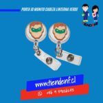 Porta ID Monito Cabeza Linterna Verde