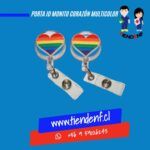 Porta ID Monito Corazón Multicolor