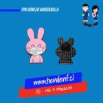 Pin Conejo Mascarilla