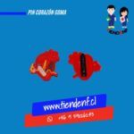 Pin Corazón Goma