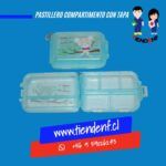 Pastillero Compartimentos con Tapa Dura Celeste