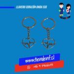 Llavero Corazón Onda Ecg