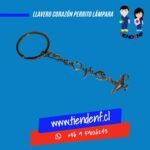 Llavero Corazón Perrito Lámpara