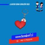 Llavero Goma Corazón Toca