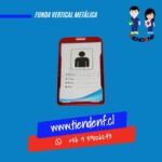 Funda Metálica Roja Vertical