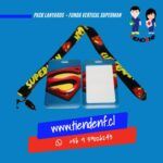 Pack Lanyards Superman Funda Vertical