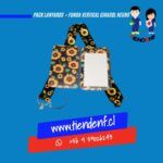 Pack Lanyards Girasol Negro Funda Vertical