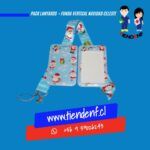 Pack Lanyards Navidad Celeste Funda Vertical