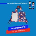 Pack Lanyards Navidad Azul Funda Vertical