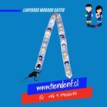 Lanyards Morado Gatito