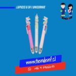 Lápiz 6 en 1 Unicornio